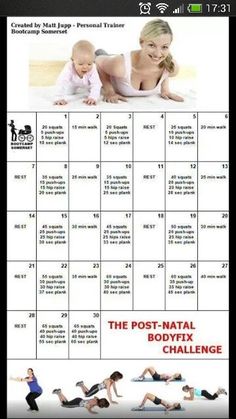 the post -natal body fix challenge is shown in this screenshoter's image