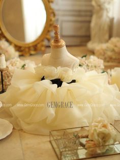 10% off now|Free shipping world-wide. Champagne Ruffled Ballgown Organza Toddler Flower Girl Dress Elegant at GemGrace. Click to learn our pro custom-made service for wedding dress, formal dress. View #FlowerGirlDresses for more ideas.