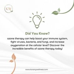 Have you heard of Ozone Therapy? It's a natural treatment that can boost your health. Learn more about this simple and effective therapy for a better you. 💪🌿 #OzoneTherapy #NaturalTreatment #HealthBoost #WellnessJourney #FeelYourBest #SimpleAndEffective #HolisticHealth #DiscoverWellness A Better You, Cellular Level, Natural Treatments, How To Better Yourself, Did You Know