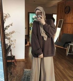 Pakaian Hipster, Muslimah Outfit, Hijab Look, Street Hijab Fashion, Stylish Hijab