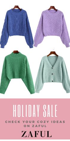 Check your 2020 cozy ideas on Zaful. Cozy Ideas, Tops For Women Casual, Cute Tops For Women, Trendy Fashion Tops, Cable Knit Sweater, Casual Tops For Women