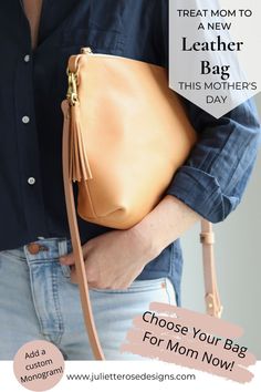 Looking to treat your mom this Mother's Day? Get mom this gorgeous beige leather crossbody bag, handmade with Italian vegetable tanned leather and solid brass hardware. It will compliment her casual summer outfits perfectly, and fit into her capsule wardrobe seamlessly! She'll be thanking you for years and years to come. Bag Handmade, Casual Summer Outfits