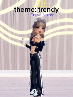 #trendy #theme #dti #dresstoimpress #blackandwhite #stylish #outfit #inspo #ootd Dti Roblox Theme Trendy, Dti Trendy Theme Outfits, Trendy Dti Outfits Theme, Dti Outfits Ideas Trendy, Dit Trendy Theme, Chic Theme Dress To Impress, Dress To Impress Theme Instagram Model, Themed Outfits Dress To Impress, Dti Theme Trendy