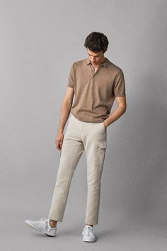 Mode Poses, Mens Business Casual, Minimalist Moda, Polo Shirt Outfits, Polo Outfit, Minimalist Fashion Men, Mens Summer Outfits