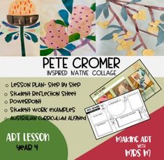 an art lesson for kids to learn how to make a pet cromer tree