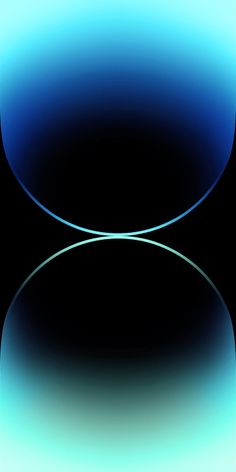 an abstract blue and black background with two oval shapes in the center, on a black surface