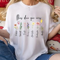 Bible Shirts, Tent Pegs, God Says, Seasonal Crafts, Flower Shirt, Clothing Rack, Classy Outfits