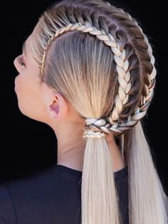 Peinados Hair Styles, Hair Upstyles, Hair Braid Videos, Hair Up Styles, A Ponytail, Easy Hairstyles For Long Hair, Aesthetic Hair, Hair Dos