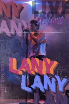 a poster with the words lanny lany on it