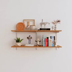 Wall Mounted Shelving Units - 2 Shelf Wood Coffee Shelves, Wall Mounted Shelving Unit, Coffee Shelf, Wall Mounted Shelving, Ceiling Shelves, Shelf Wood, Tea For Two, Unique Storage, Frame Shelf