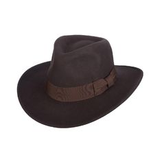 Indiana Jones Wool Felt Fedora- Katanga – Tenth Street Hats Winter Wool Wide Brim Panama Hat, Brown Felt Flat Bill Hat For Kentucky Derby, Brown Flat Bill Felt Hat For Kentucky Derby, Wool Wide Brim Hat For Kentucky Derby, Wide Brim Wool Hat For Kentucky Derby, Adjustable Wool Fedora, Western Style Fur Felt Fedora With Flat Bill, Brown Felt Fedora Hat Bands, Brown Fedora Hat Bands Made Of Felt