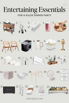 the ultimate guide to entertaining essentials for a killer dinner party by taylor place, via taylor place