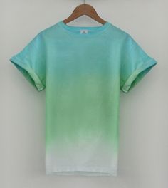 Image of Ocean Dip Dye Tee Ombre Clothes, Stem Style, Outdoor Outfits, Painted Clothing, Flannel Sweatshirt, How To Tie Dye, Pastel Outfit, Expensive Clothes, Tie Dye Outfits