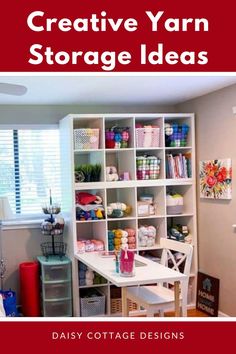 an organized craft room with lots of storage and organization ideas for the home or office