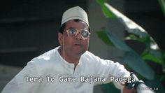 a man in white shirt and glasses holding a tennis racket with words on it