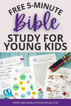 the free 5 minute bible study for young kids