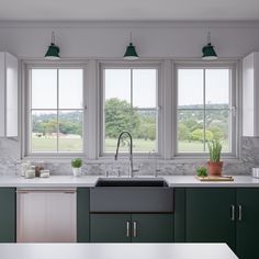 the kitchen is clean and ready for us to use in its new owner's home