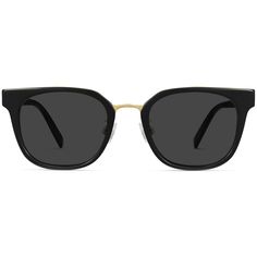 Perez Wide in Jet Black with Polished Gold Warby Parker, Square Frame, Square Frames, Jet Black, In Italy, Italy, Sunglasses, Square, Frame