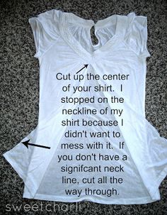 a t - shirt with the words cut up on it and an arrow pointing to the bottom