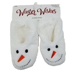 Winter Wishes Slipper Socks Sz6-8.5 Kids Nwt Bottom Has Chillin With My Snowmies In Orange Letters B.Ii Fp1 Xmas Sleepover, Chillin With My Snowmies, Winter Wishes, 5 Kids, Slipper Socks, Orange White, Color Orange, Kids Shoes, Kids Shop