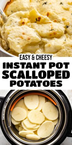 an image of instant pot scalloped potatoes