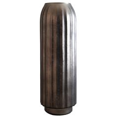 Cali 18 Inch Flower Vase, Round Base, Ribbed Fluted Brown Mercury Glass - BM318311 One Flower Vase, Flower Vase Making, One Flower, Functional Decor, Overall Aesthetic, Home Decor Vases, Mercury Glass, Handle With Care, Online Home Decor Stores