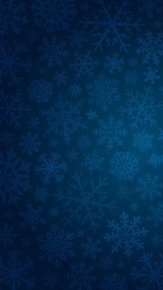 a blue background with snowflakes on it