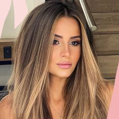 Balayage Straight, Balayage Straight Hair, Brown Straight Hair, Balayage Blond, Brunette Hair With Highlights, Straight Blonde Hair, Spring Hair Color, Brown Hair With Blonde Highlights, Brunette Balayage Hair