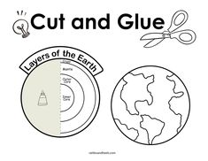 cut and glue worksheet for the earth