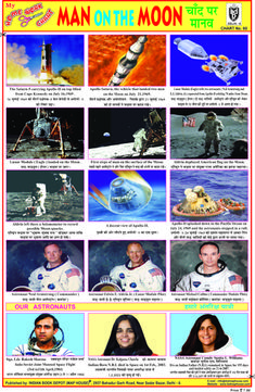 an advertisement for man on the moon, with images of astronauts and other people in space