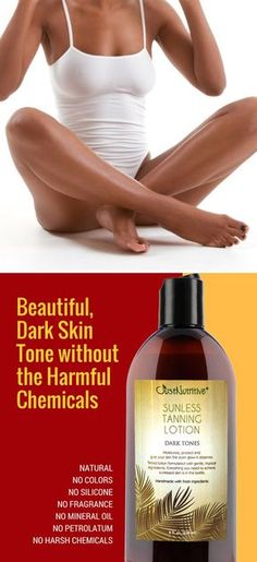 It is made with nature’s vitamin rich oils and butters to give you a luminous look and a flawless tan. Sunless Tanning Lotion, Tanning Bed, Sunless Tanning, Julie Andrews, Tanning Oil, Tanning Lotion, Dark Tan, Health Risks, Tan Skin