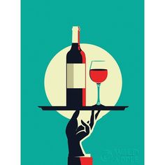 Red Wine Poster Print by Omar Escalante-VARPDX63993 Image 1 Art Du Vin, Vintage French Posters, Restaurant Poster, Wine And Canvas, Wine Print, Wine Poster, French Poster, Freddy Mercury, Wine Art