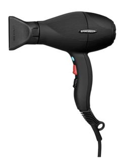 Hours spent blow drying can cause shoulder strain and pain. The top-selling Sam Villa Pro Light Ionic Blow Dryer was designed to be compact, allowing stylists to work closer to the guest’s head while lessening the strain from holding longer barrel blow dryers that force the shoulder and arm into awkward positions. It is also lightweight (under 1lb), further reducing strain on the body. Messy Bob, Messy Bob Hairstyles, Flat Iron Curls, Twist Bun, Good Hair Day