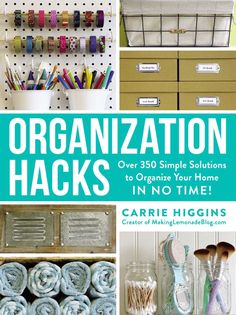 Publisher: Adams MediaISBN: 9781507203330Type: paperbackFix your cluttered cabinets, overflowing drawers, and messy living areas with these tips, tricks, and project ideas from Carrie Higgins, the organization expert of the Making Lemonade blog.Carrie Higgins has made it her mission to share fresh ideas for the home on Small Room Paint Color, Diy Magnetic Spice Jars, Small Room Paint, How To Be More Organized, Making Lemonade, Decluttering Inspiration, Declutter Home, Packing Hacks Clothes, Kitchen Organization Pantry