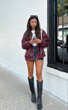 San Francisco Festival Outfit, Boot And Shorts Outfit, Feminine 90s Fashion, Island Concert Outfit, Dress With Jacket Outfit Casual, Outfits With Tan Cowboy Boots, Stylish Simple Outfits, Cold Spring Day Outfit Dressy, Cool Weather Summer Outfits