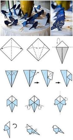 how to make an origami bird step by step instructions for kids and adults