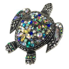 Mother of Pearl & Rhinestone Sea Turtle Silver-tone Brooch Pin Thank you for looking! Antique Costume Jewelry, Handmade Stuff, Sea Turtle, Vintage Watches, Assemblage, Jewelry Art, Costume Jewelry, Antique Jewelry, Mother Of Pearl