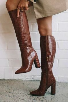 Croc Boots, Crocs Boots, Long Boots, Cute Shoes, Autumn Winter Fashion, Me Too Shoes, The Knee