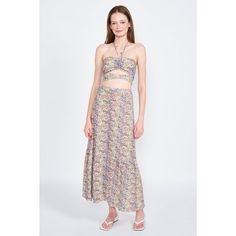 Add a trendy updated basic to your closet with this maxi skirt from Emory Park. Made with a Floral print, this high-rise skirt is comfortable to wear and provides an easy, secure fit with the invisible back zipper. Pair with the matching top to complete this ultimate summer look. Spring Long Maxi Skirt, Spring Relaxed Fit Tiered Maxi Dress, Lined Maxi Skirt For Day Out, Maxi Skirt For Day Out With Lining, Spring Beach Maxi Dress With Lined Skirt, Day Out Maxi Dress With Elastic Waistband, Spring Flowy Maxi Skirt, Spring Lined Long Maxi Dress, Spring Maxi Dress With Lined Long Skirt