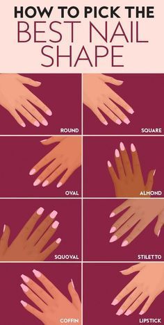 Best Nail Shape, Bentuk Alis, Idea Nail, Lipstick Nails, Acrylic Nail Shapes, Different Nail Shapes, Nagel Tips, Colorful Nails, Nail Idea