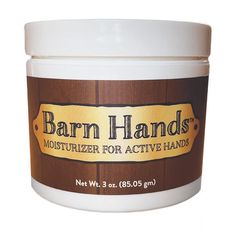 Farrier's Wife Barn Hands - Moisturizer for Active Hands - 3 oz Moisturizing Hand Cream, Dry Cracked Hands, Peppermint Scent, Cracked Hands, Hand Moisturizer, Healing Hands, Clean Scents, Rough Skin, Repair Cream