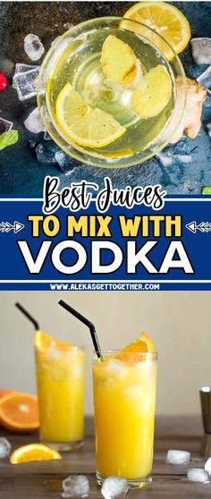 the best drinks to mix with vodka