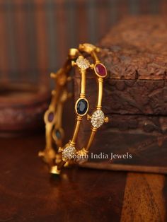 Bangles Archives - South India Jewels Terracotta Jewellery Designs, Real Gold Jewelry, Antique Jewelry Indian