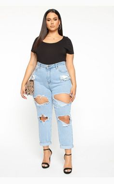 Distressed Boyfriend Jeans, Review Fashion, Short Sleeve Cropped Top, Boyfriend Fit, Black Crop Tops