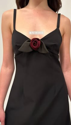 Black Coquette Aesthetic Outfit, Sandy Liang Dress, Sandy Liang Aesthetic, Black Dress Fashion, 90s 2000s Fashion, Sandy Liang, Outfit Dress, Fashion Fits, 90s 2000s