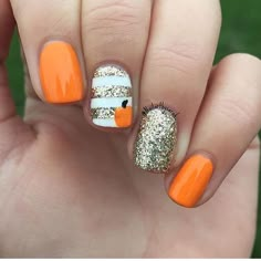 Nail Holiday, Nails Thanksgiving, Stars Nails, Halloween Nails Diy, Nails Orange, Thanksgiving 2020, Pumpkin Nails, Fall Nail Art Designs, Fall Acrylic Nails