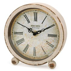 PRICES MAY VARY. ⏰【QUALITY & MEASUREMENT】- The top-grade desk clock is made from durable pewter unlike cheap, handmade by skilled craftsman with antique style and won’t break down or color fade over time. Features a handle for hanging. ⏰【VINTAGE STYLE】- It’s always the little decorative details that decide the tone in any family, adding a perfect addition to your home, living room decor, office, bedroom, or shelf. The vintage table clock with a simple design is not only a functional desk clock b Clock For Bedroom, Clock Antique, Home Living Room Decor, Functional Desk, Shelf Clock, Antique Desk, Home Vintage, Desk Shelves, Clock Decor