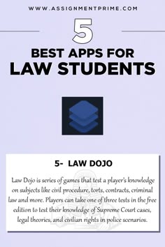 the five best apps for law students 5 - law dojq05a