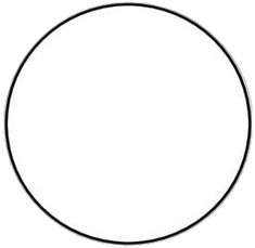 a black and white drawing of a circle