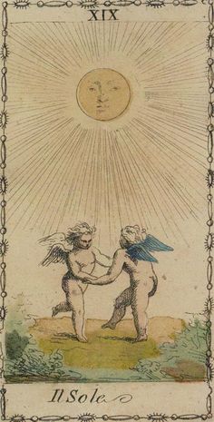 Sun Alchemy, Tarot Card Illustration, Vintage Tarot Cards, The Sun Tarot Card, The Sun Tarot, Vintage Tarot, Tarot Major Arcana, Tarot Cards Art, Tarot Art